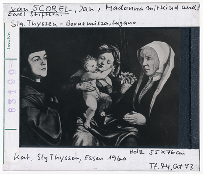 Vorschaubild Jan van Scorel: Madonna mit Kind und zwei Stiftern. Lugano, Sammlung Thyssen-Bornemisza 